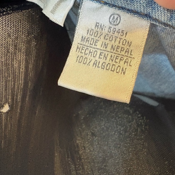 Vintage Jane Ashley Blue Denim Jumper  Sundress with Peter Pan Collar - Picture 13 of 16